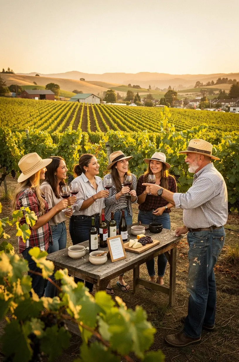 Туристы фотографируют процесс изготовления сыров на местной ферме с открытым доступом