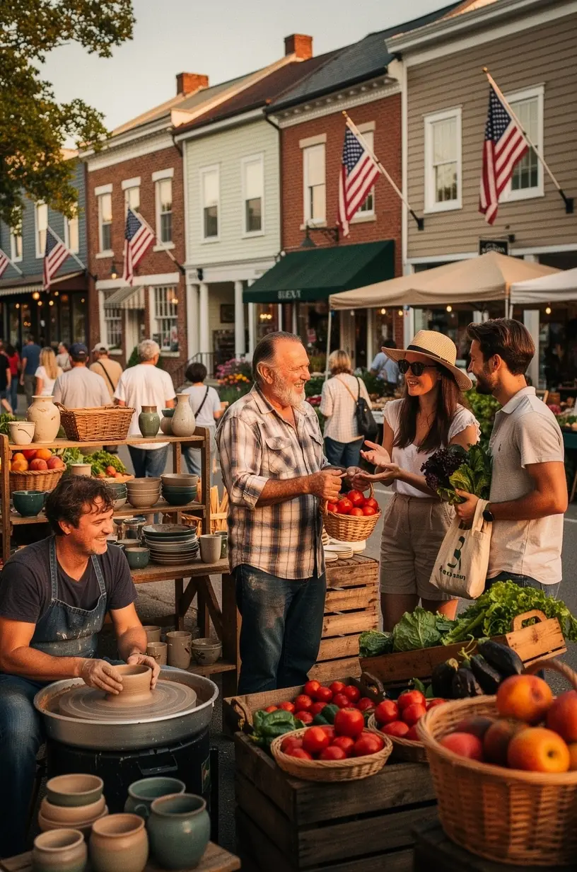 Местный ремесленник показывает технику плетения корзин группе заинтересованных гостей